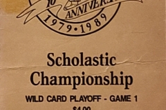 Flyers Cup 1989 Ticket