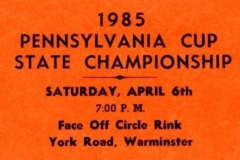 1985 Pennsylvania Cup Ticket